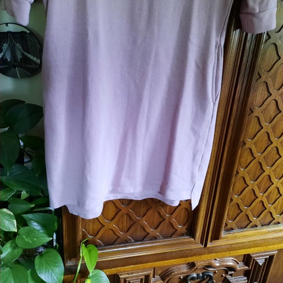 3/$15 Love Fire 3/4 Sleeve Sweater Dress with pockets - Blush Pink, Size M - Picture 7 of 16
